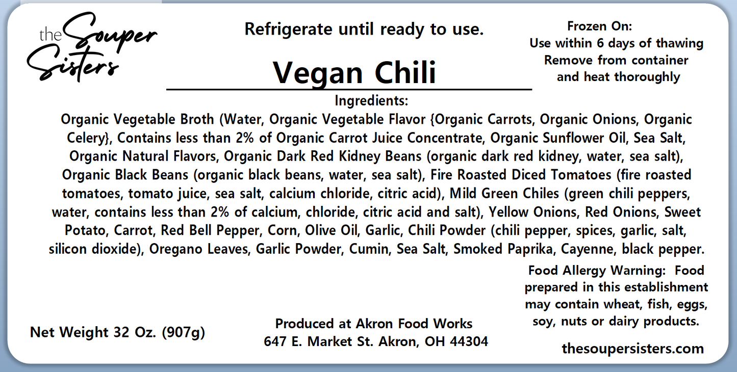 Vegan Chili (32 oz.)