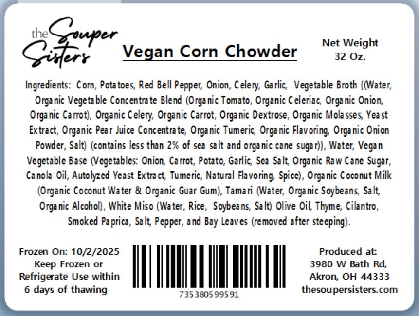 Vegan Corn Chowder (32 oz.)
