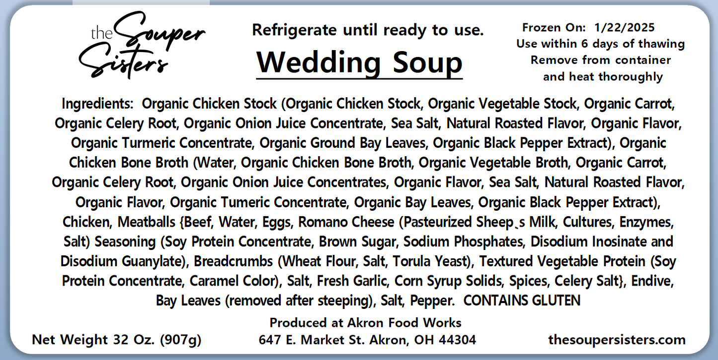 Italian Wedding Soup (32 oz.)
