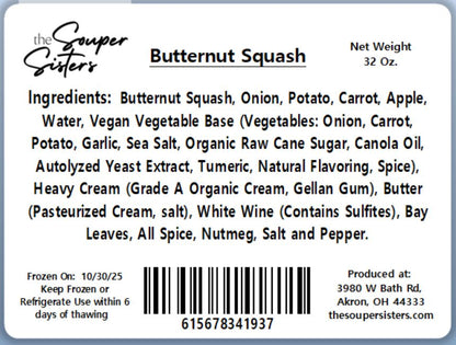 Butternut Squash Soup (32 oz.)