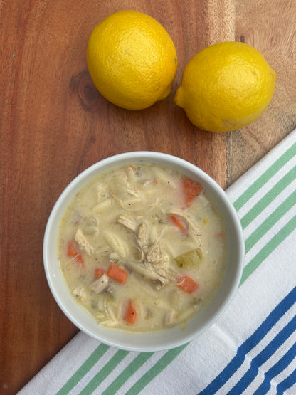 Greek Lemon Chicken Orzo Soup (32 oz.)