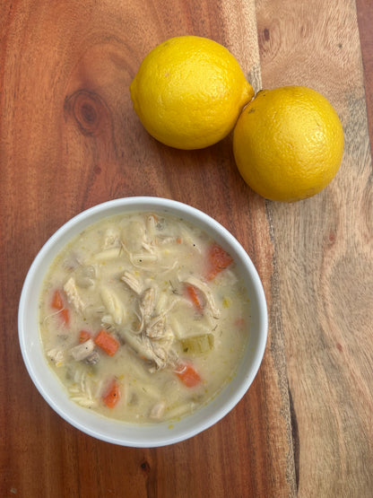 Greek Lemon Chicken Orzo Soup (32 oz.)