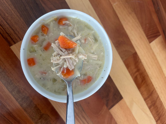 Greek Lemon and Chicken Orzo Soup (32 oz.)
