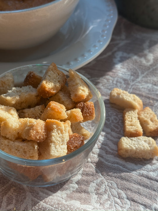 Rosemary Focaccia Croutons