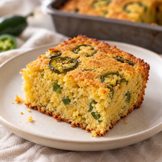 Gluten Free Cheddar Jalapeno Corn Bread