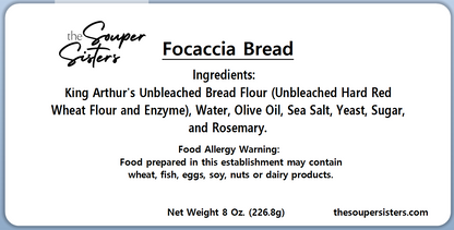 Focaccia Bread - Rosemary